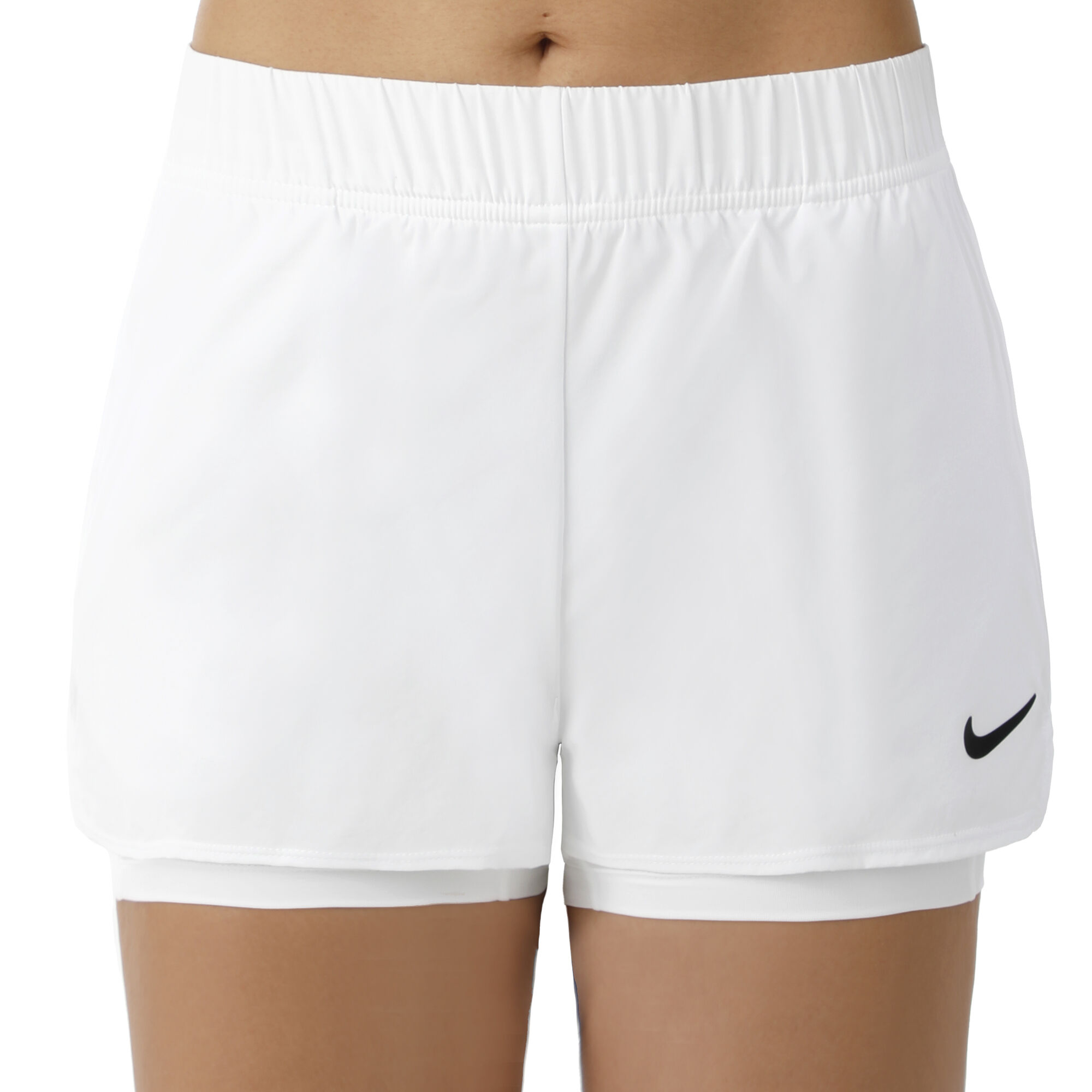 Nike Court Flex Shorts Damen Weiß Schwarz online kaufen Tennis Point AT