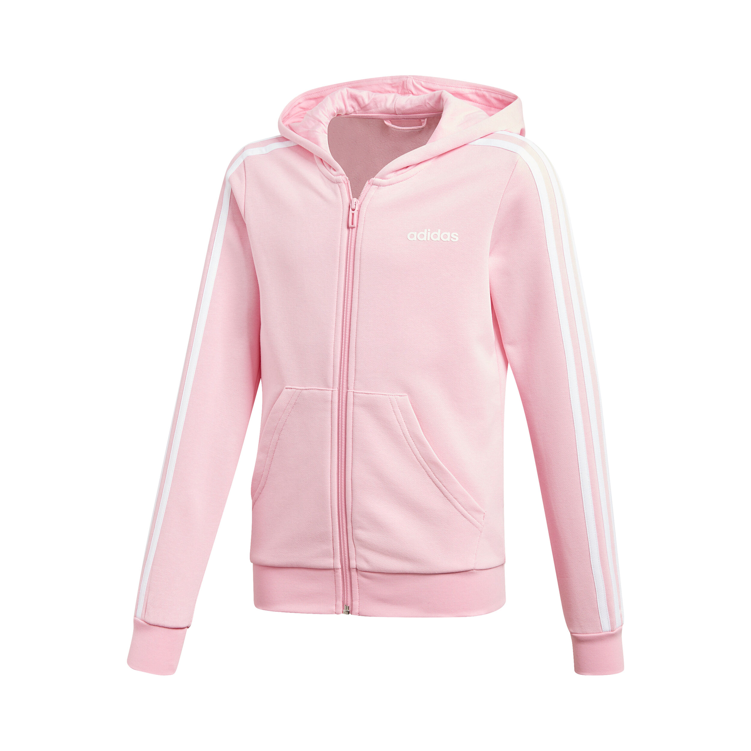 adidas Essentials 3 Stripes Full Zip Sweatjacke Mädchen adidas Essentials 3 Stripes Full Zip Sweatjacke Mädchen