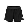 Teamline 2in1 Ballshorts Damen-Schwarz