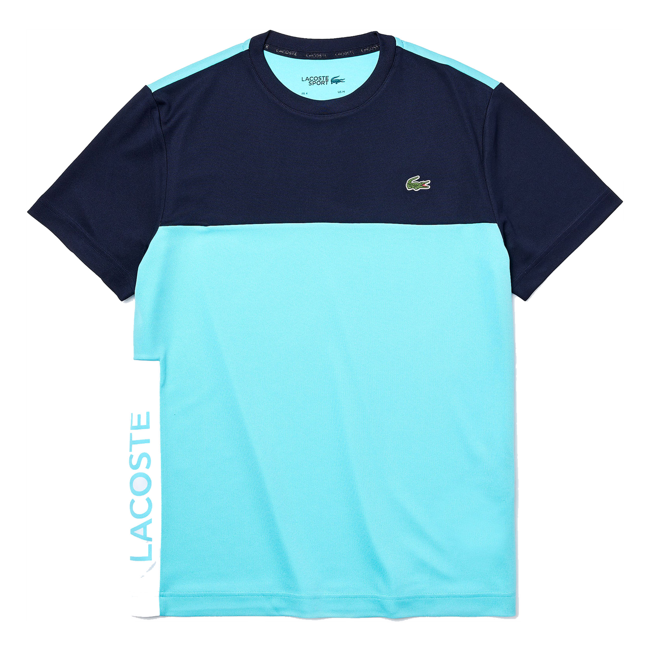 T shirt lacoste bleu ciel outlet