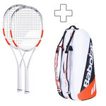 Babolat 2x Pure Strike Team plus Schlägertasche