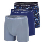 Björn Borg Bekleidung Björn Borg Cotton Stretch Boxer 3P Boxer Short Herren-Blaugrau,Blau