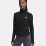 Motion Half-Zip Longsleeve Damen-Schwarz