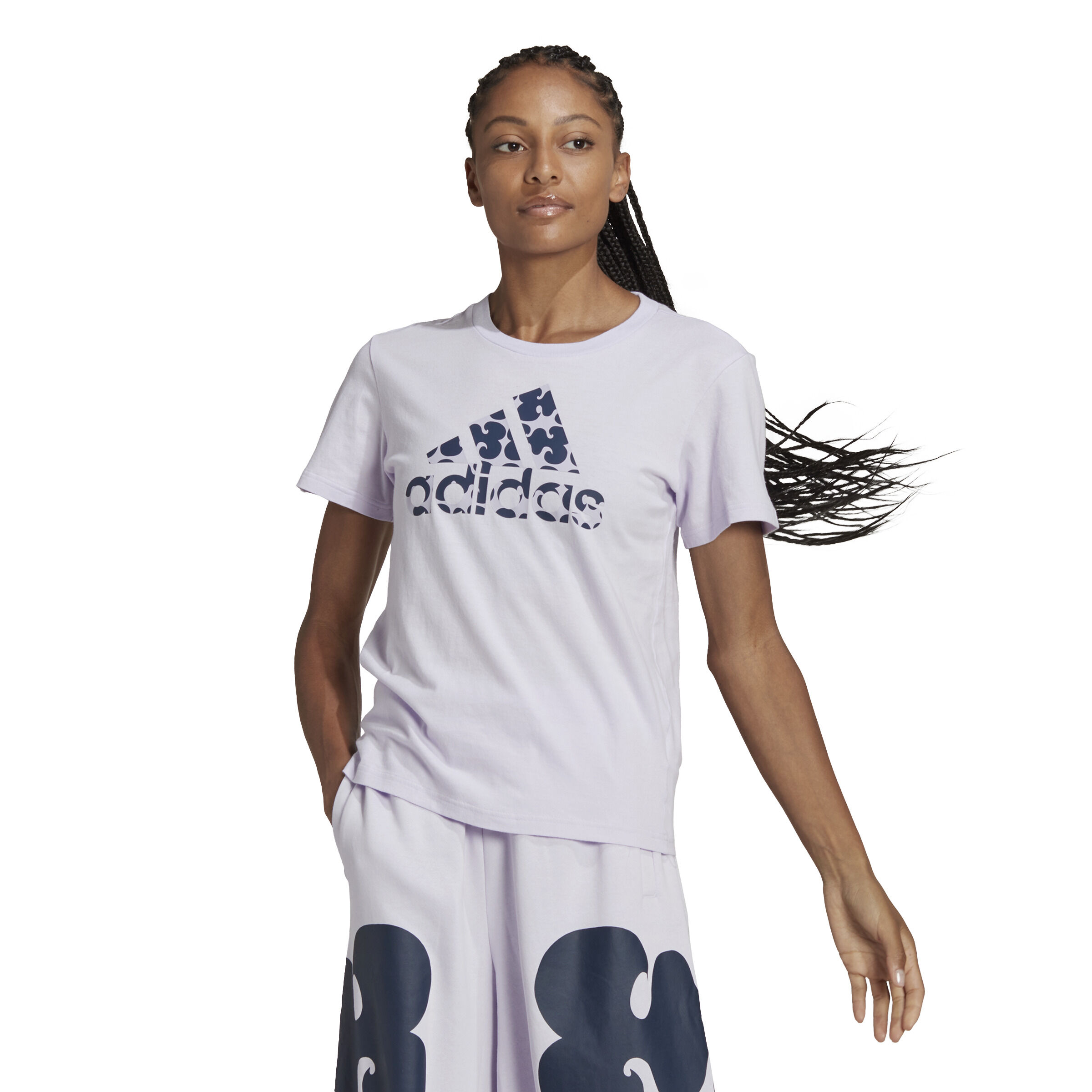 adidas Marimekko Graphic T Shirt Damen Flieder Lila online kaufen Tennis Point AT