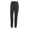 Essentials Linear French Terry Cuffed Trainingshose Damen-Schwarz,Weiß