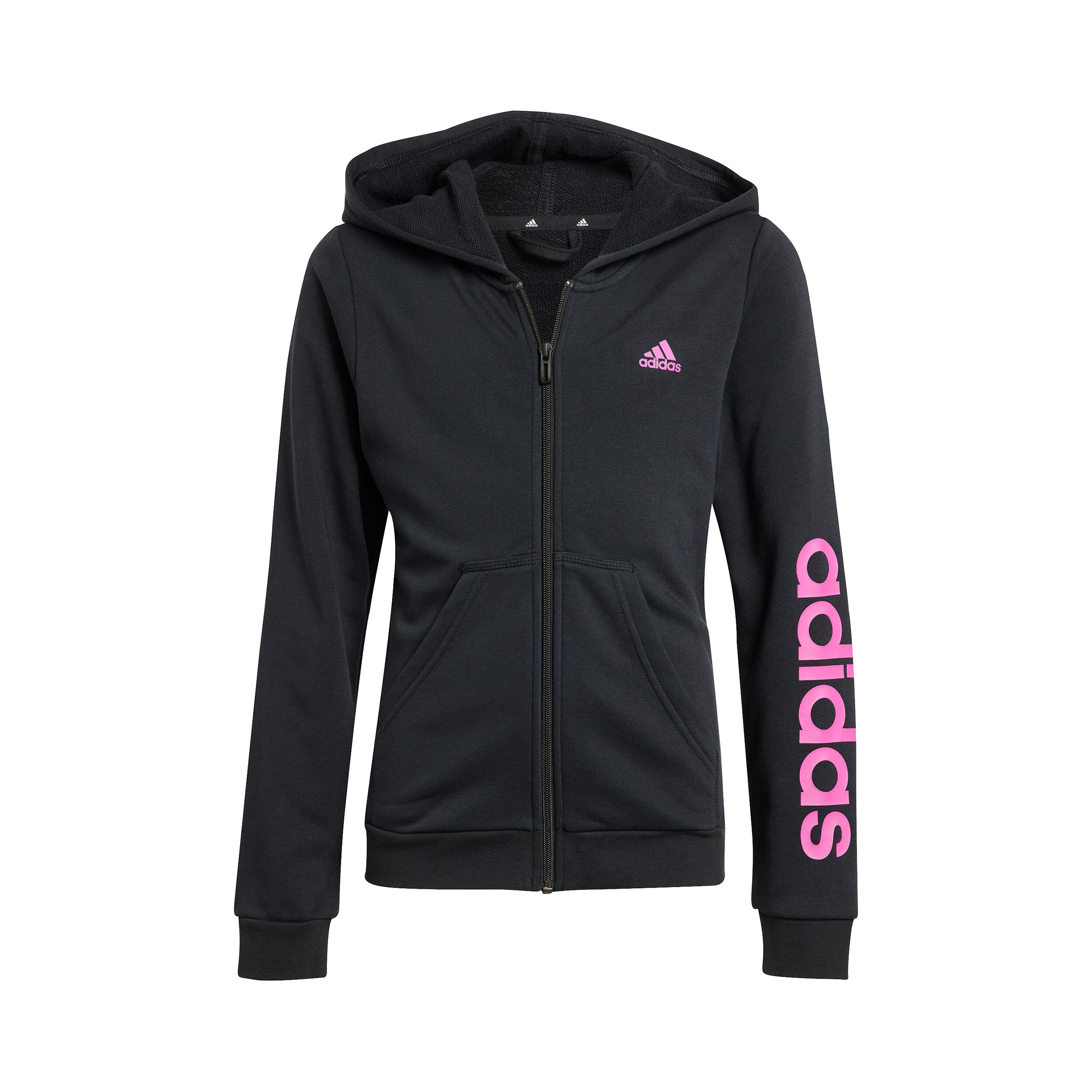 Adidas sweatjacke schwarz pink sales
