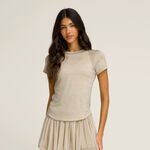 Wilson Bekleidung Wilson All Day T-Shirt Damen-Beige