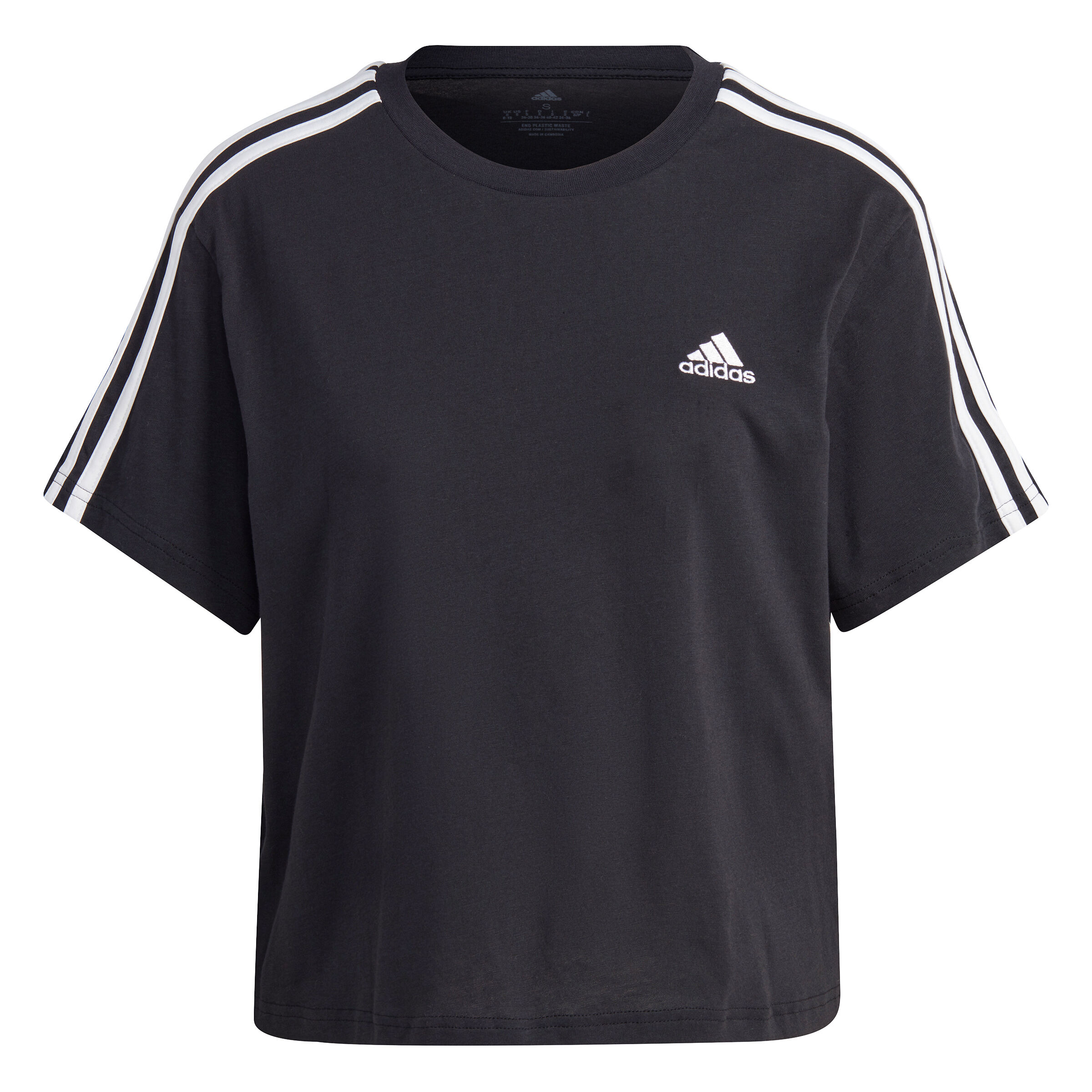 Adidas damen t shirt essentials 3 stripes online