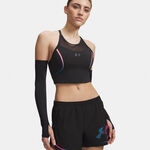 Under Armour Lauftop Under Armour Velociti Elite Crop  Laufshirt Damen-schwarz, pink