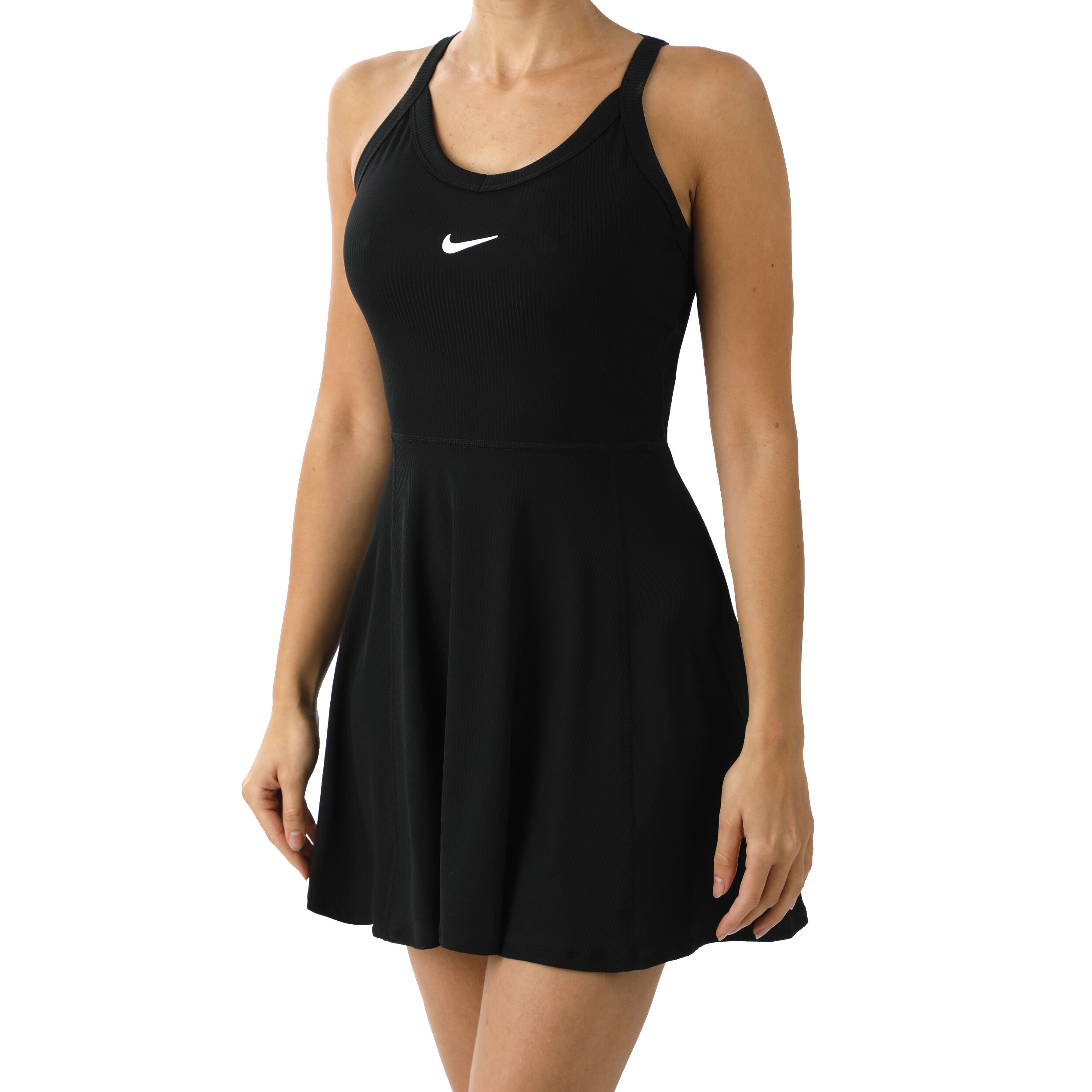 Tenniskleid damen schwarz Clearance