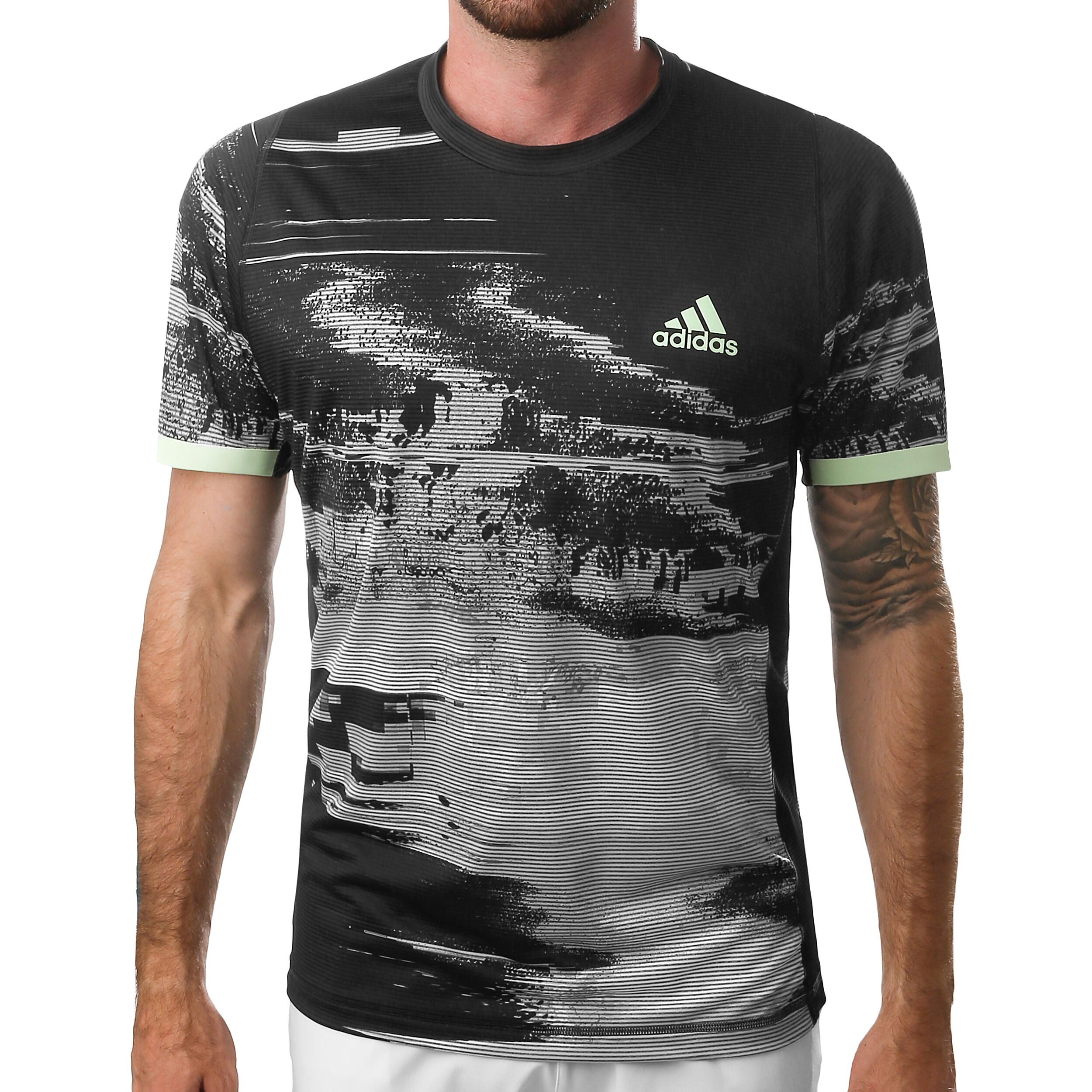 adidas New York Printed T Shirt Herren Dunkelgrau, Grau adidas New York Printed T Shirt Herren Dunkelgrau, Grau