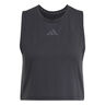 Power 3 Stripes Boxy Tank-Top Damen-Schwarz